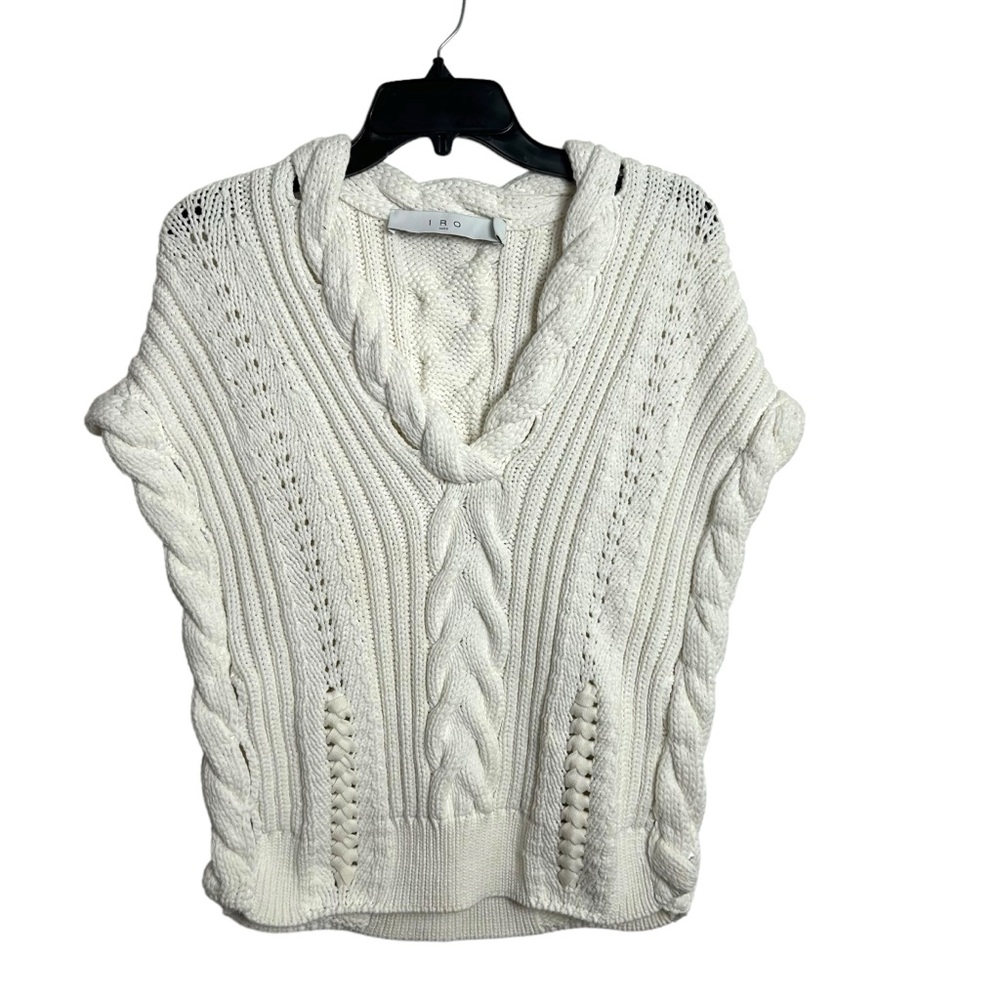 IRO Chunky Cable Knit Open Weave Sweater EUC SZM
